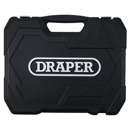 Draper HI-TORQ Metric Socket and Bit Set, 1/4", 3/8" and 1/2" Sq. Dr. (219 Piece) : Model No. MIXSS219