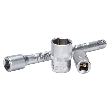 Draper HI-TORQ Metric Socket and Bit Set, 1/4" Sq. Dr. (25 Piece) : Model No. 1/4SS25