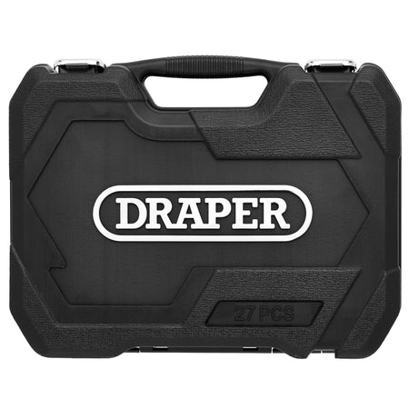 Draper HI-TORQ Metric Socket Set, 1/2" Sq. Dr. (27 Piece) : Model No. 1/2SS27