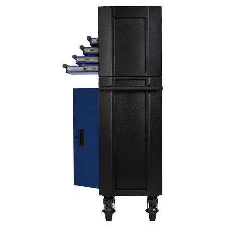BUNKER Combined Roller Cabinet and Tool Chest, 13 Drawer, 52", Blue: No.B200-52C-BL/52R