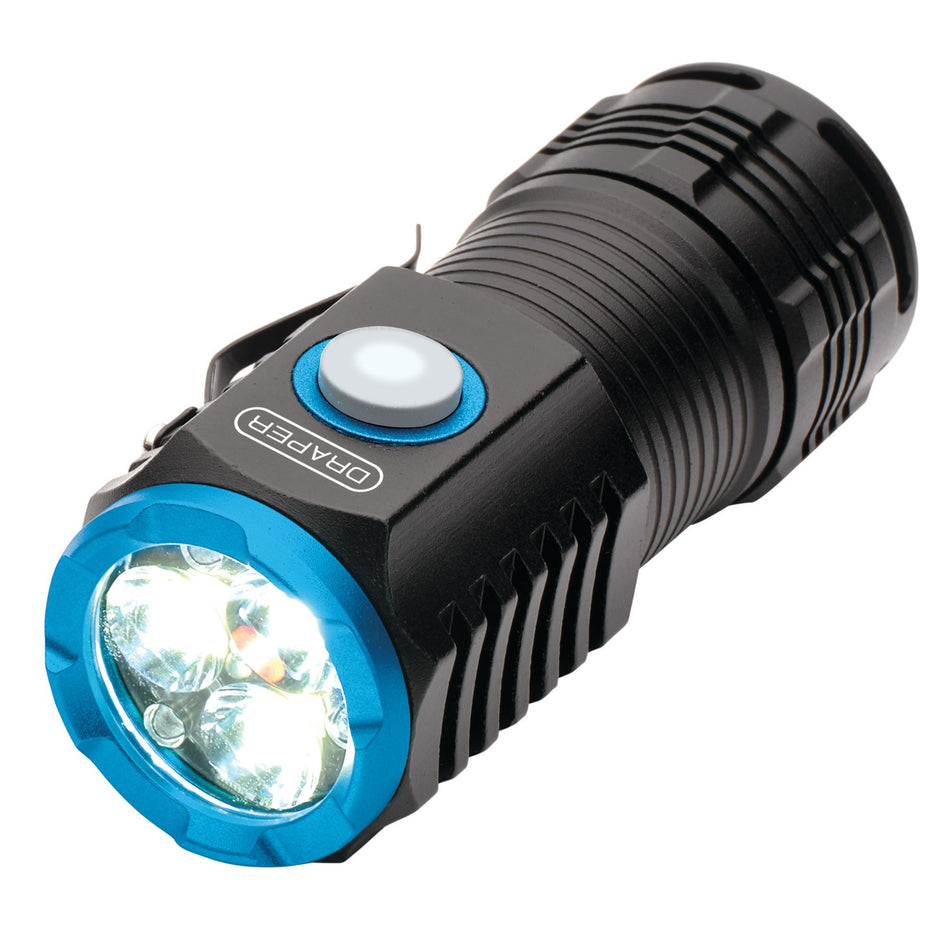 LED Rechargeable Pocket Torch, 3 x 8W, 1800 Lumens, USB-C Cable Supplied : Model No. PFL2000