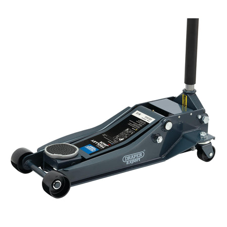 Draper Expert Professional Low Profile Garage Trolley Jack, 4 Tonne : Model No. TJ4-PRO