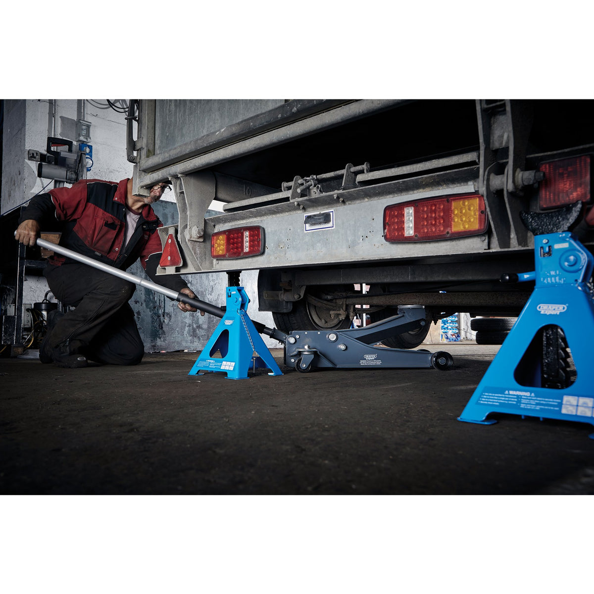Draper Expert Professional Low Profile Garage Trolley Jack, 4 Tonne : Model No. TJ4-PRO