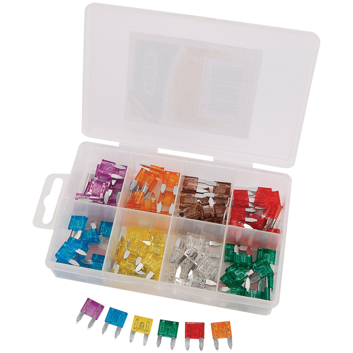 DRAPER 100 Piece Mini Automotive Plug-In Fuse Assortment: Model No.FUSE/MINI 100