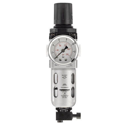 DRAPER Expert 1/4in. BSP Combined Filter/Regulator Unit: Model No.ALFR1