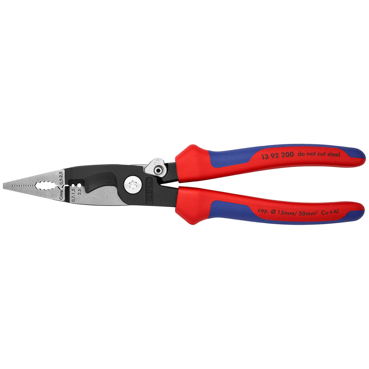 Knipex Electricians Universal Installation Pliers : Model No.13 82 200SB