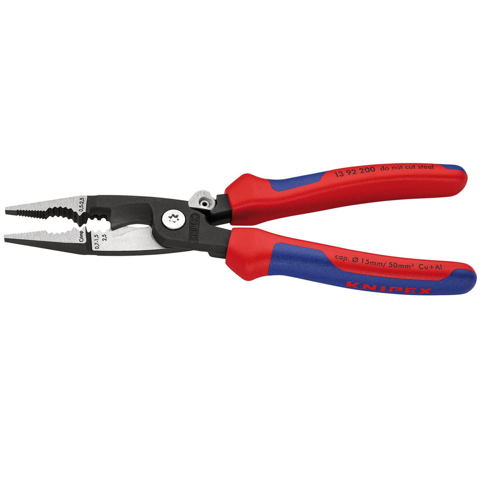 Knipex Electricians Universal Installation Pliers : Model No.13 82 200SB