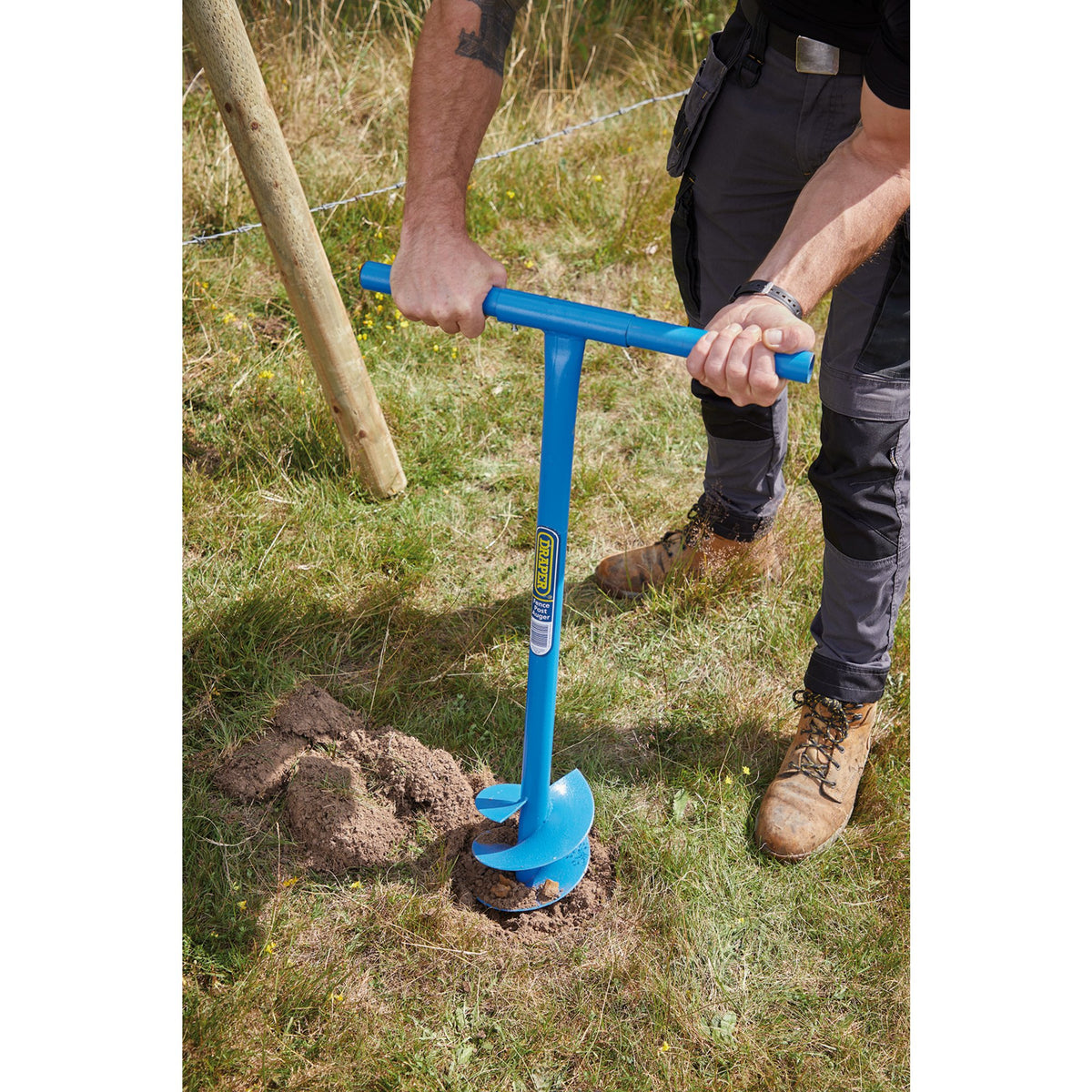 DRAPER 1050mm Fence Post Auger: Model No.FPA/1