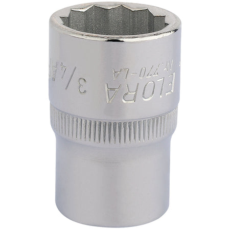 3/4in. 1/2in. Square Drive Bi-Hexagon Socket: Model No.770-LA