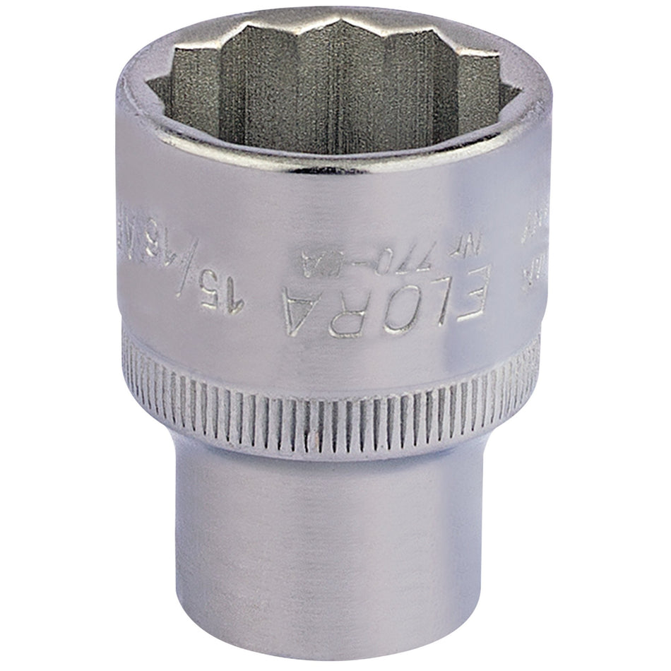 15/16in. 1/2in. Square Drive Bi-Hexagon Socket: Model No.770-LA