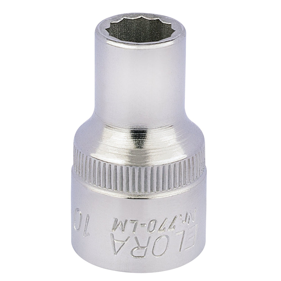 10mm 1/2in. Square Drive Bi-Hexagon Socket: Model No.770-LM