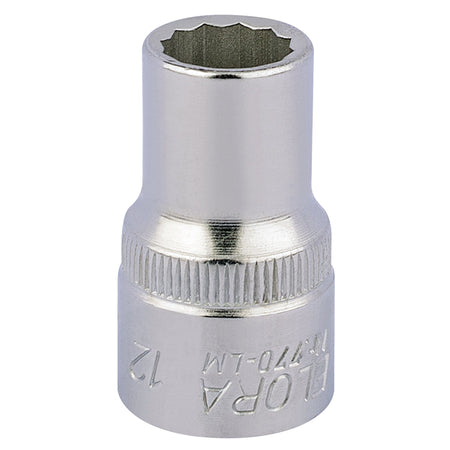 12mm 1/2in. Square Drive Bi-Hexagon Socket: Model No.770-LM