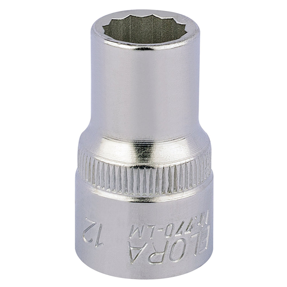 12mm 1/2in. Square Drive Bi-Hexagon Socket: Model No.770-LM