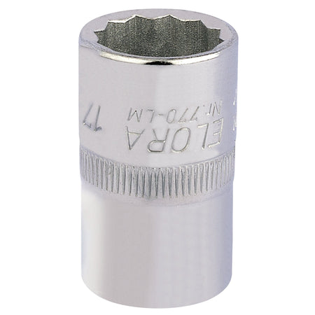 17mm 1/2in. Square Drive Bi-Hexagon Socket: Model No.770-LM