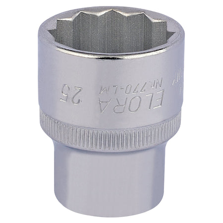 25mm 1/2in. Square Drive Bi-Hexagon Socket: Model No.770-LM