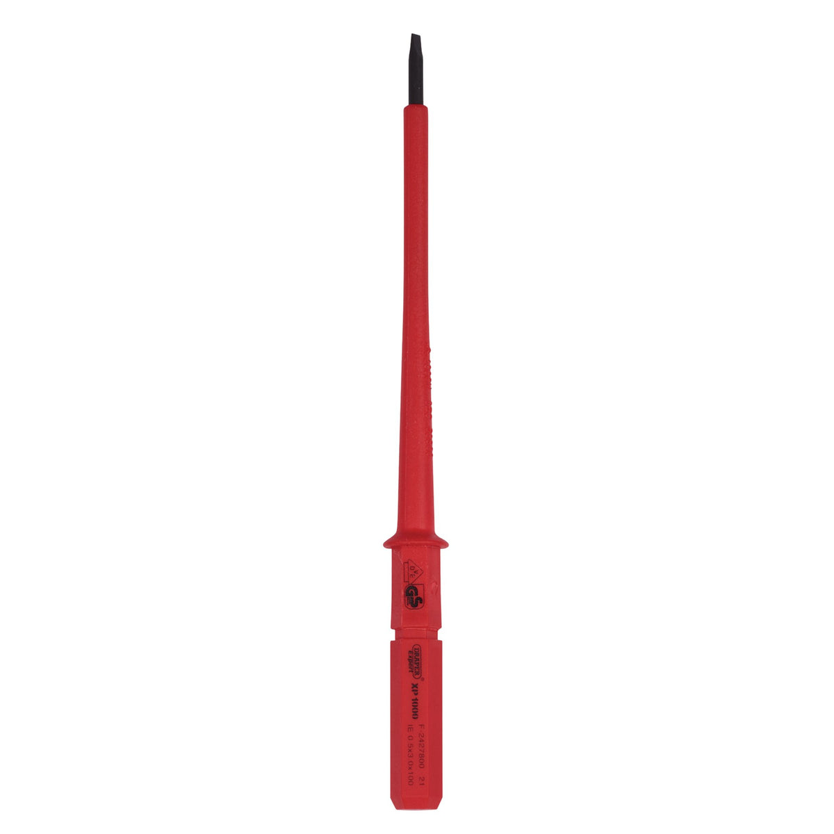 DRAPER Expert Ergo Plus ; Plain Slot VDE Interchangeable Screwdriver Blade 3mm x 100mm: Model No.Y9651P
