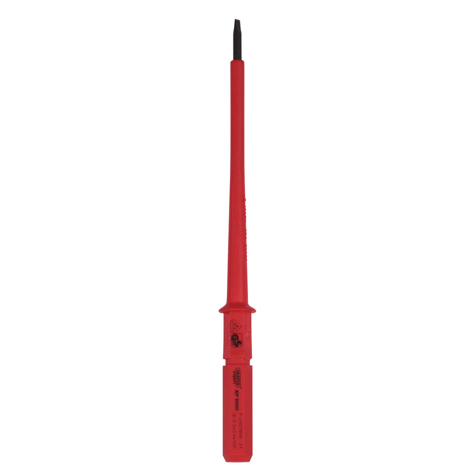DRAPER Expert Ergo Plus ; Plain Slot VDE Interchangeable Screwdriver Blade 3mm x 100mm: Model No.Y9651P
