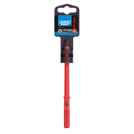 DRAPER Expert Ergo Plus® Cross Slot VDE Interchangeable Screwdriver Blade No:2 x 100mm : Model No.9651CS