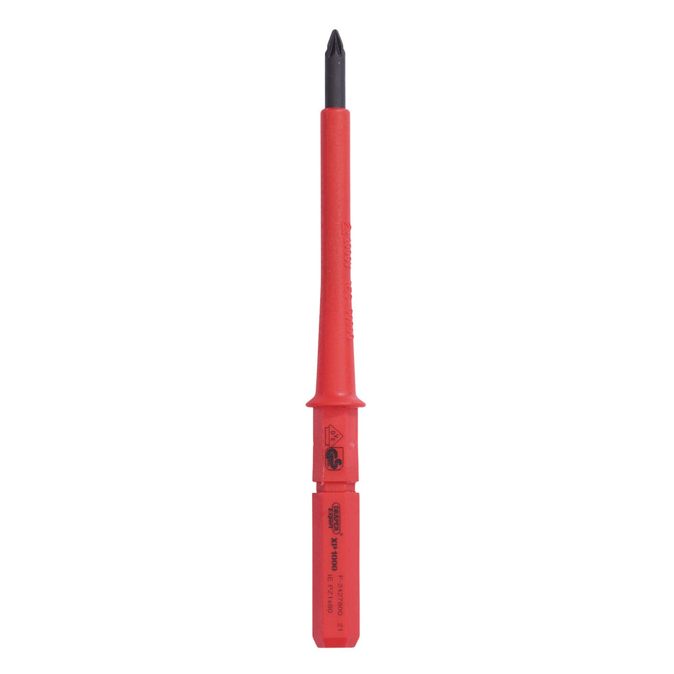 DRAPER Expert Ergo Plus® PZ Type VDE Interchangeable Screwdriver Blade No:1 x 80mm : Model No.9651PZ