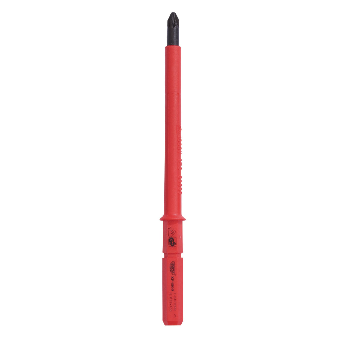 DRAPER Expert Ergo Plus® PZ Type VDE Interchangeable Screwdriver Blade No:2 x 100mm : Model No.9651PZ