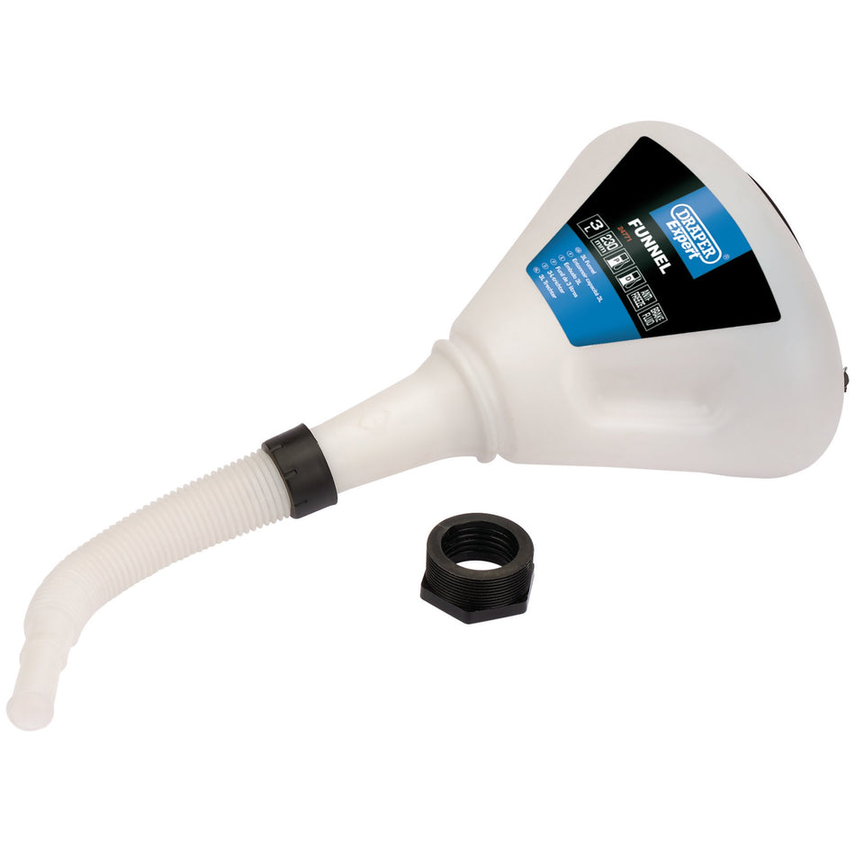 DRAPER Expert 230mm /3L Heavy Duty Polypropylene Funnel: Model No.F-HD9
