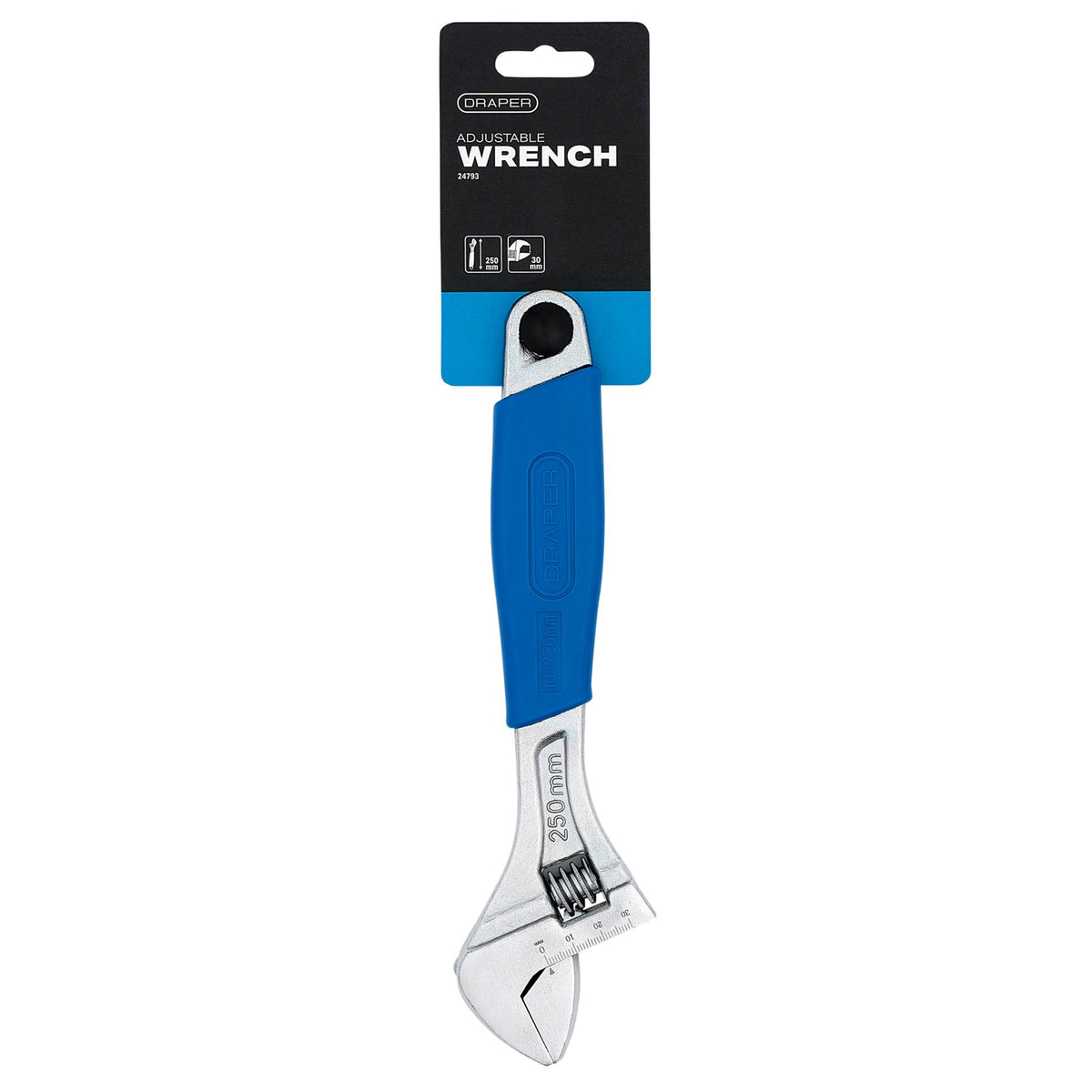 Crescent-Type Adjustable Wrench, 250mm, 30mm : Model No. 380CD/SG