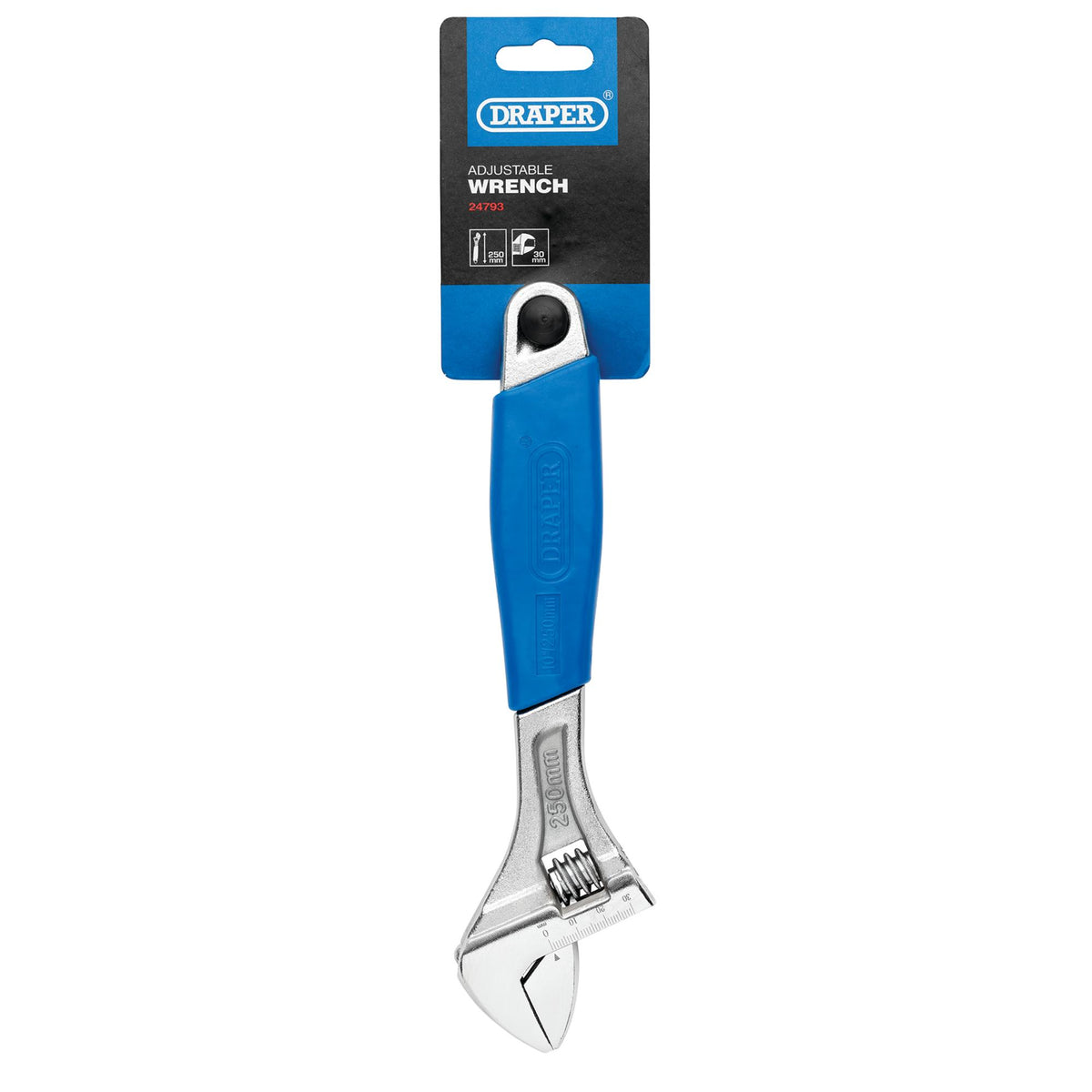 Crescent-Type Adjustable Wrench, 250mm, 30mm : Model No. 380CD/SG