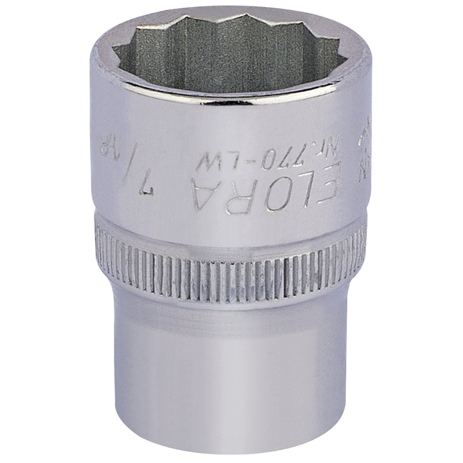 7/16in. 1/2in. Square Drive Whitworth Bi-Hexagon Socket: Model No.770-LW
