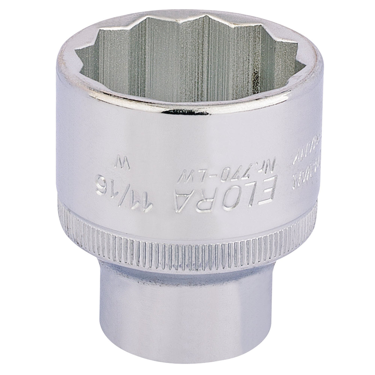 11/16in. 1/2in. Square Drive Whitworth Bi-Hexagon Socket: Model No.770-LW