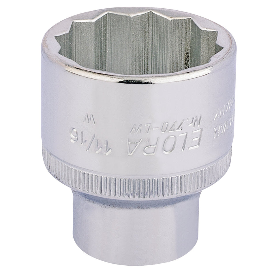 11/16in. 1/2in. Square Drive Whitworth Bi-Hexagon Socket: Model No.770-LW