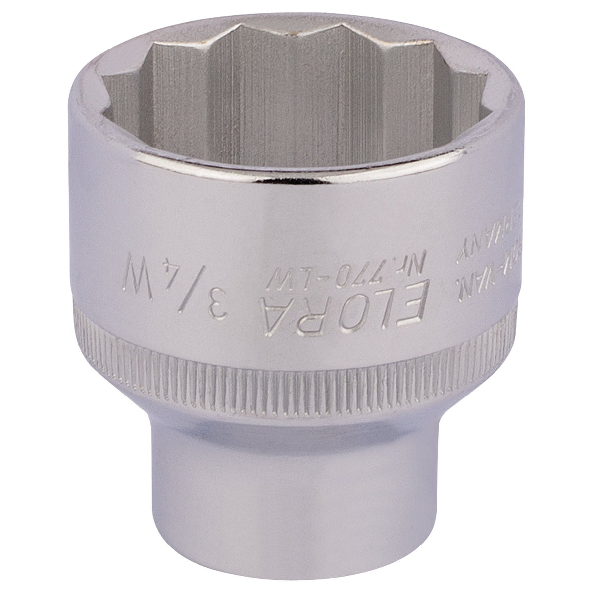 3/4in. 1/2in. Square Drive Whitworth Bi-Hexagon Socket: Model No.770-LW