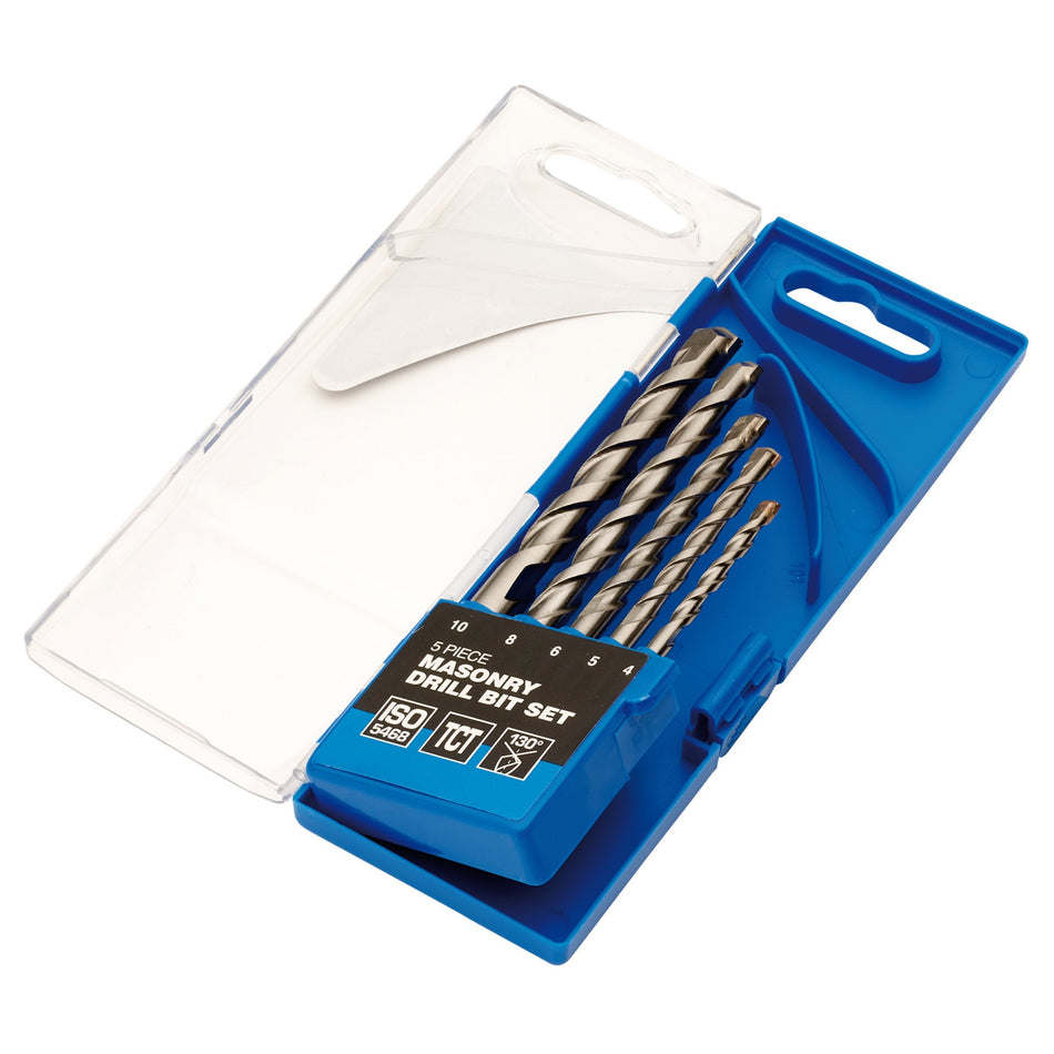 DRAPER 5 Piece Masonry Drill Set: Model No.DS5MSB