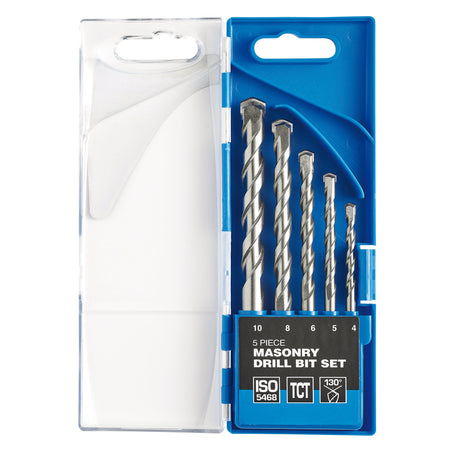 DRAPER 5 Piece Masonry Drill Set: Model No.DS5MSB