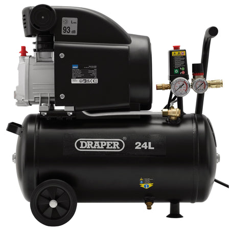 DRAPER 24L 230V 1.5kW (2hp) Air Compressor: Model No.DA25/207