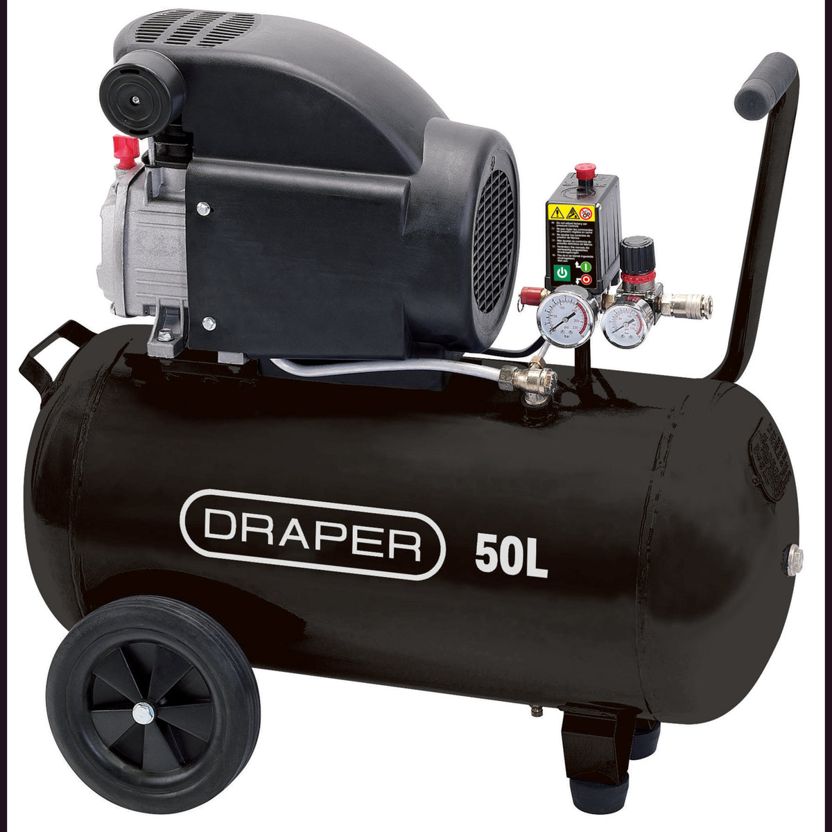 DRAPER 50L 230V 1.5kW (2hp) Air Compressor: Model No.DA50/207