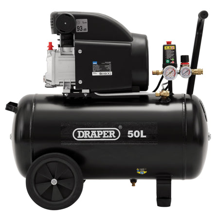 DRAPER 50L 230V 1.5kW (2hp) Air Compressor: Model No.DA50/207