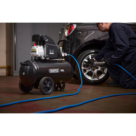 DRAPER 50L 230V 1.5kW (2hp) Air Compressor: Model No.DA50/207