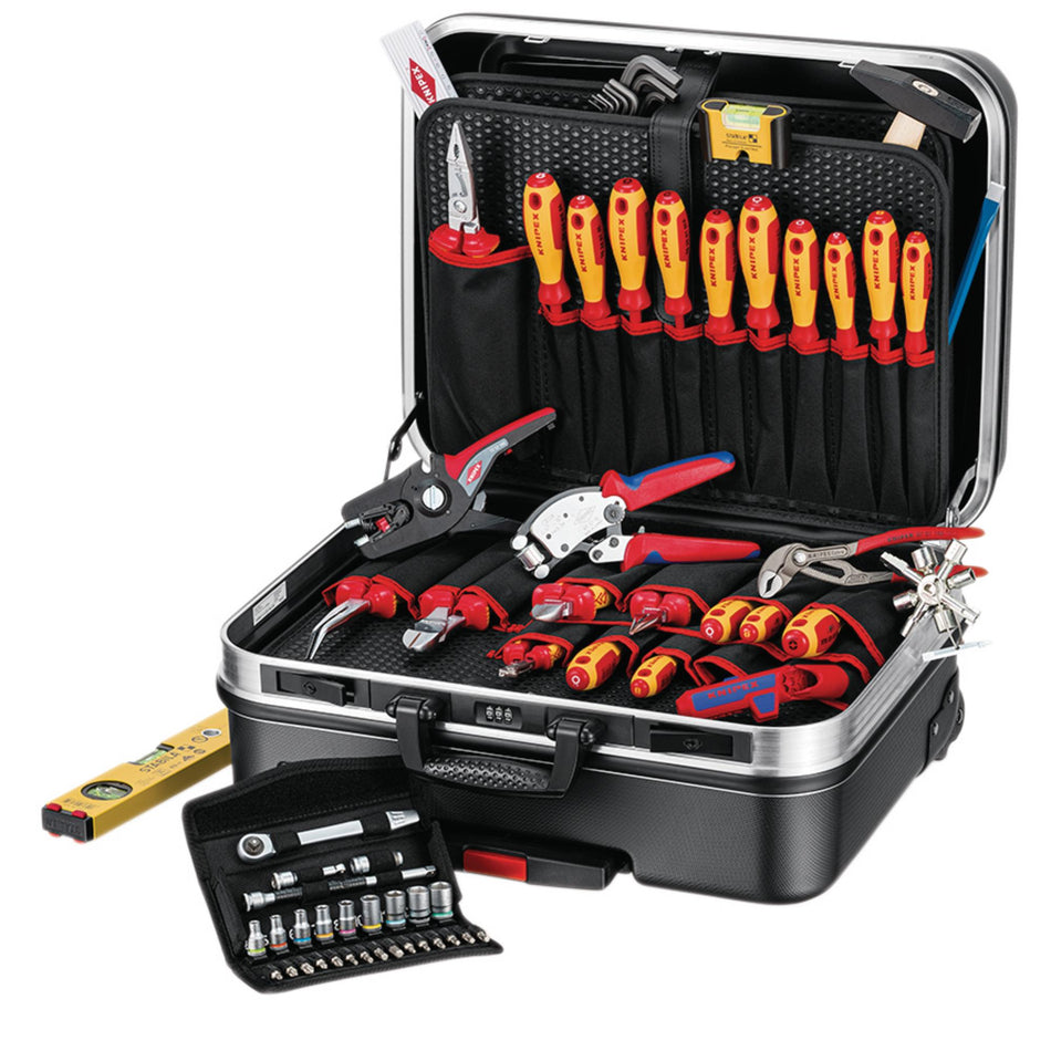 KNIPEX 00 21 06 Tool Case "BIG Basic Move" ElectricPlus, 68 Parts