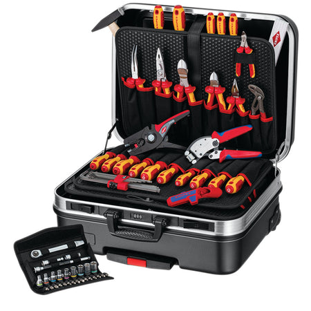 KNIPEX 00 21 06 Tool Case "BIG Basic Move" ElectricPlus, 68 Parts