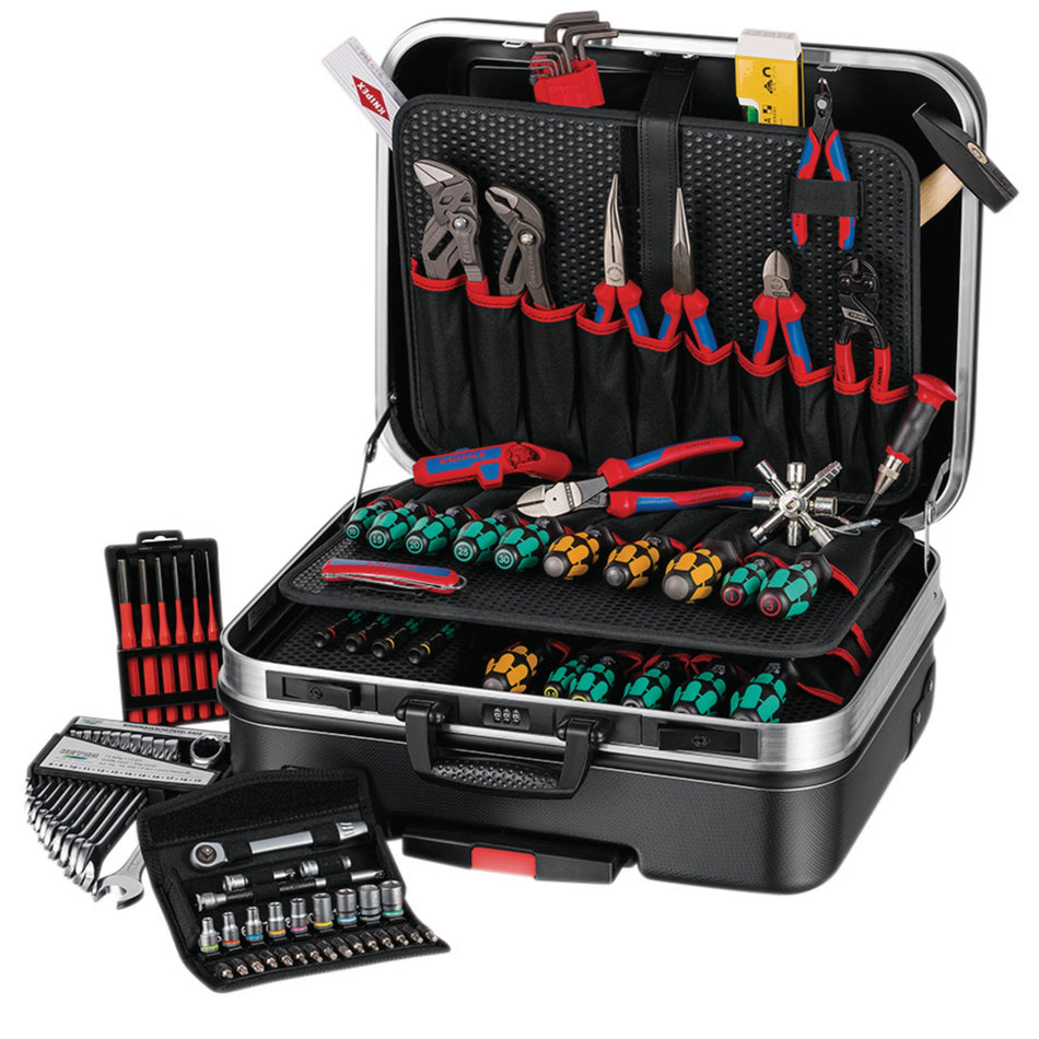 KNIPEX 00 21 06 M Tool Case “BIG Basic Move” Mechanic, 90 Parts