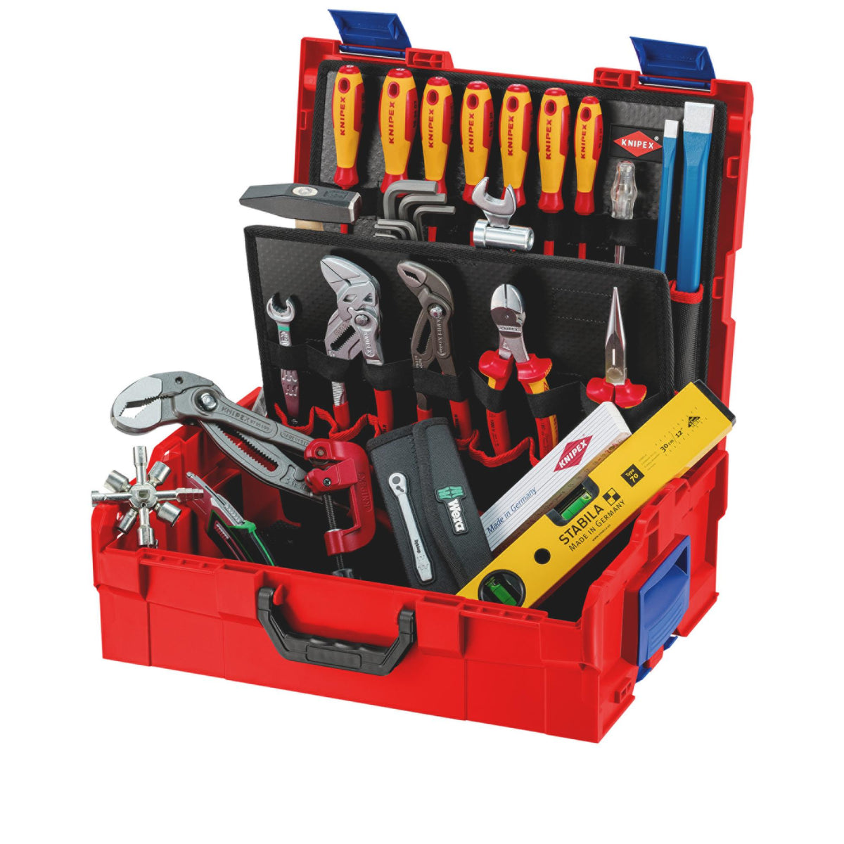 KNIPEX 00 21 19 LB S L-BOXX® Plumbing Tool Kit, 52 Parts, 357mm