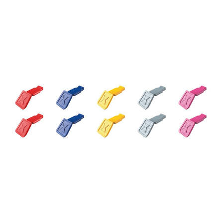 KNIPEX 00 61 10 C V01 ColorCode Clips Color Mix 1 (10 Pieces), 122mm