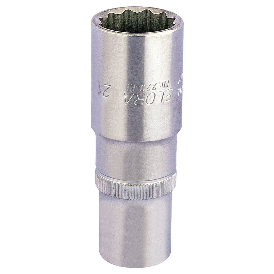 21mm 1/2in. Square Drive Deep Bi-Hexagon Socket: Model No.770-LT