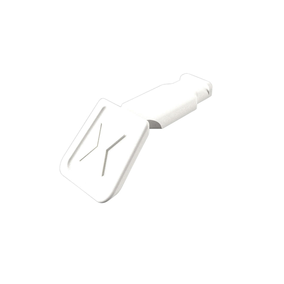 KNIPEX 00 61 10 CW ColorCode Clips White (10 Pieces), 122mm