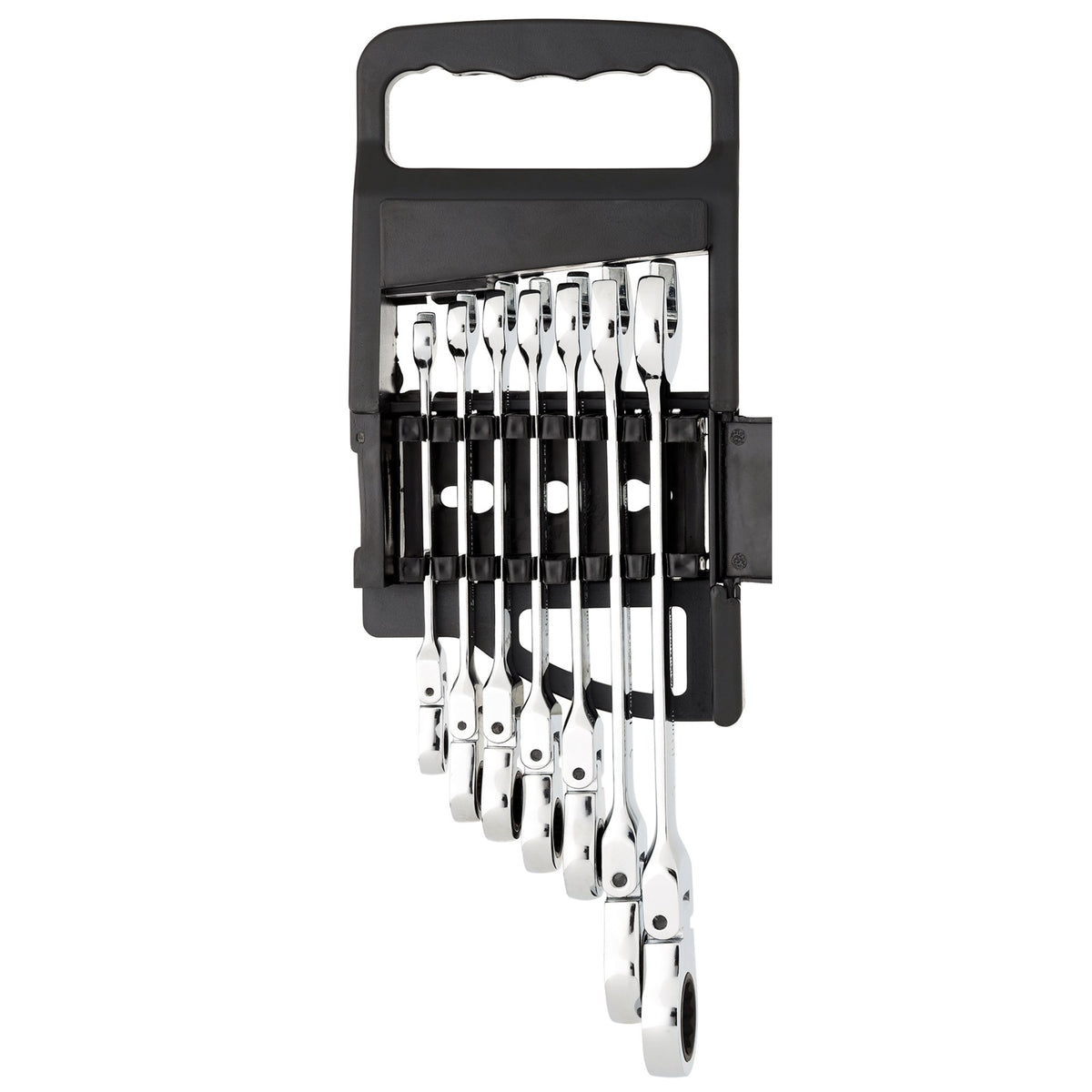 DRAPER 7 Piece Draper Hi-Torq ; Metric Flexible Head Ratcheting Combination Spanner Set: Model No.8230FMM/7