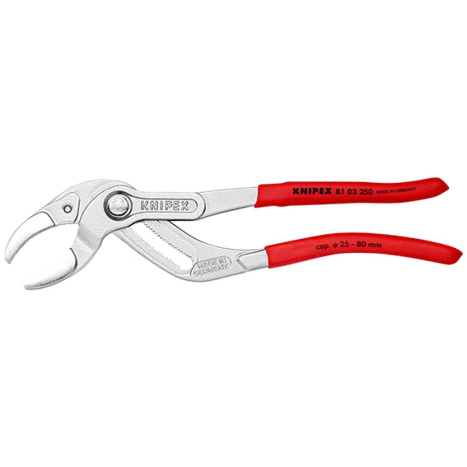 KNIPEX 81 03 250 SB Siphon and Connector Pliers, 250mm (self-service card/blister)