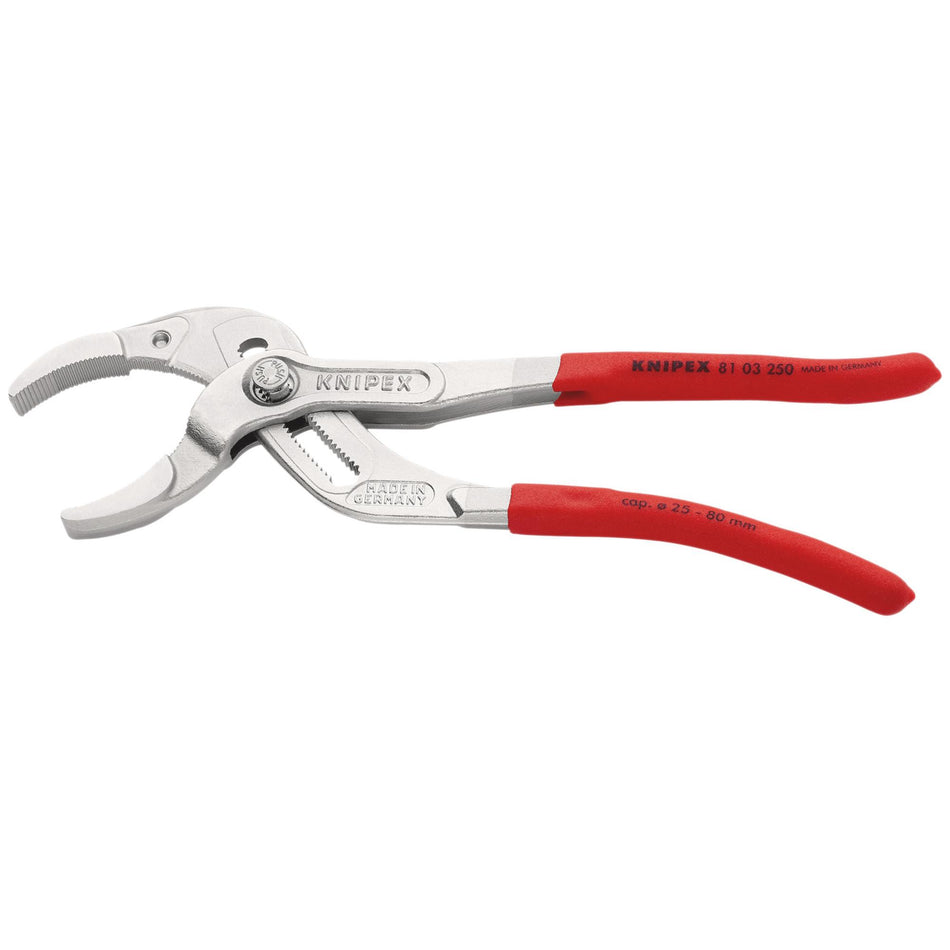 KNIPEX 81 03 250 SB Siphon and Connector Pliers, 250mm (self-service card/blister)