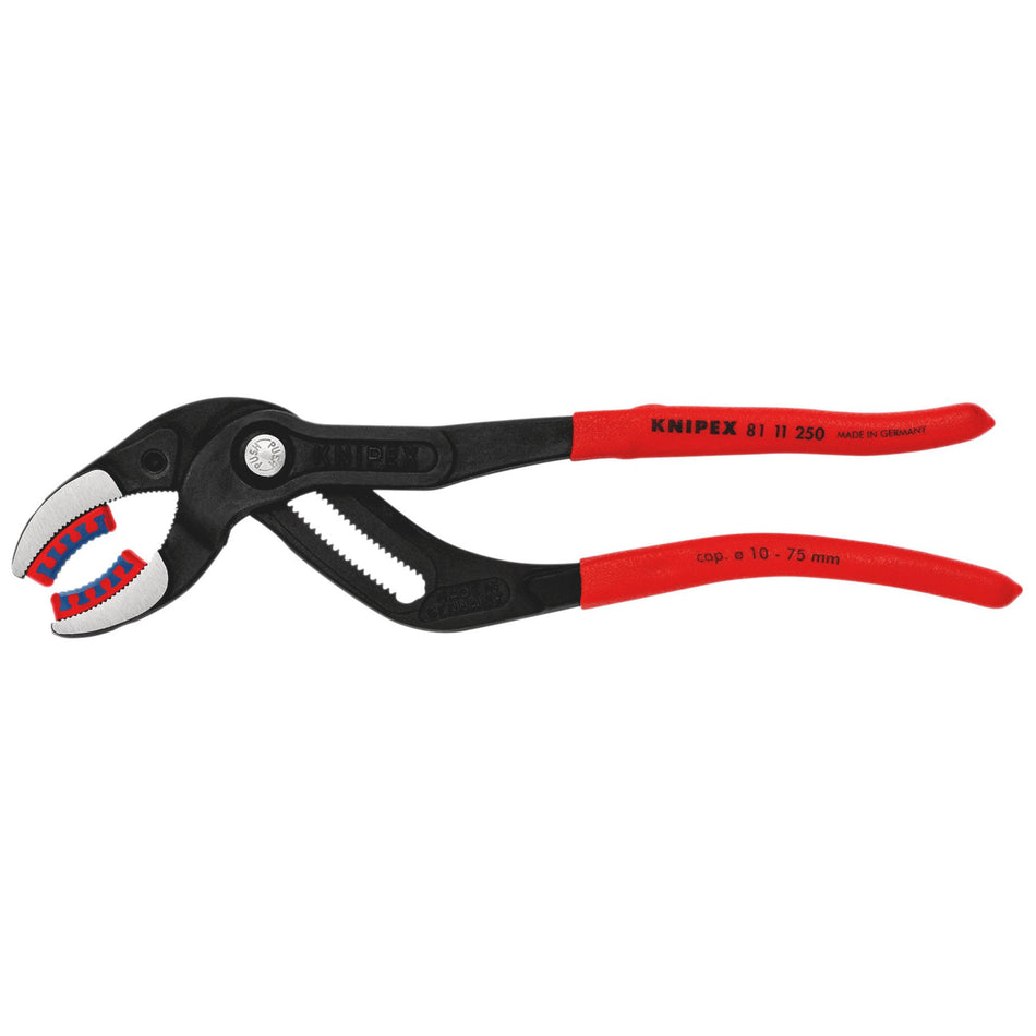 KNIPEX 81 11 250 SB Siphon and Connector Pliers, 250mm (self-service card/blister)