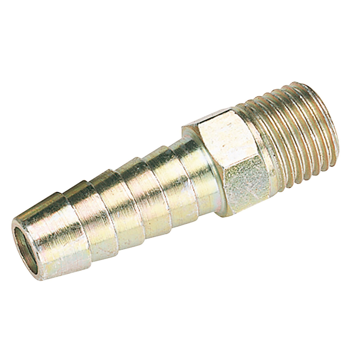 DRAPER 1/4in. BSP Taper 3/8in. Bore PCL Male Screw Tailpiece (Sold Loose): Model No.A1217 BULK