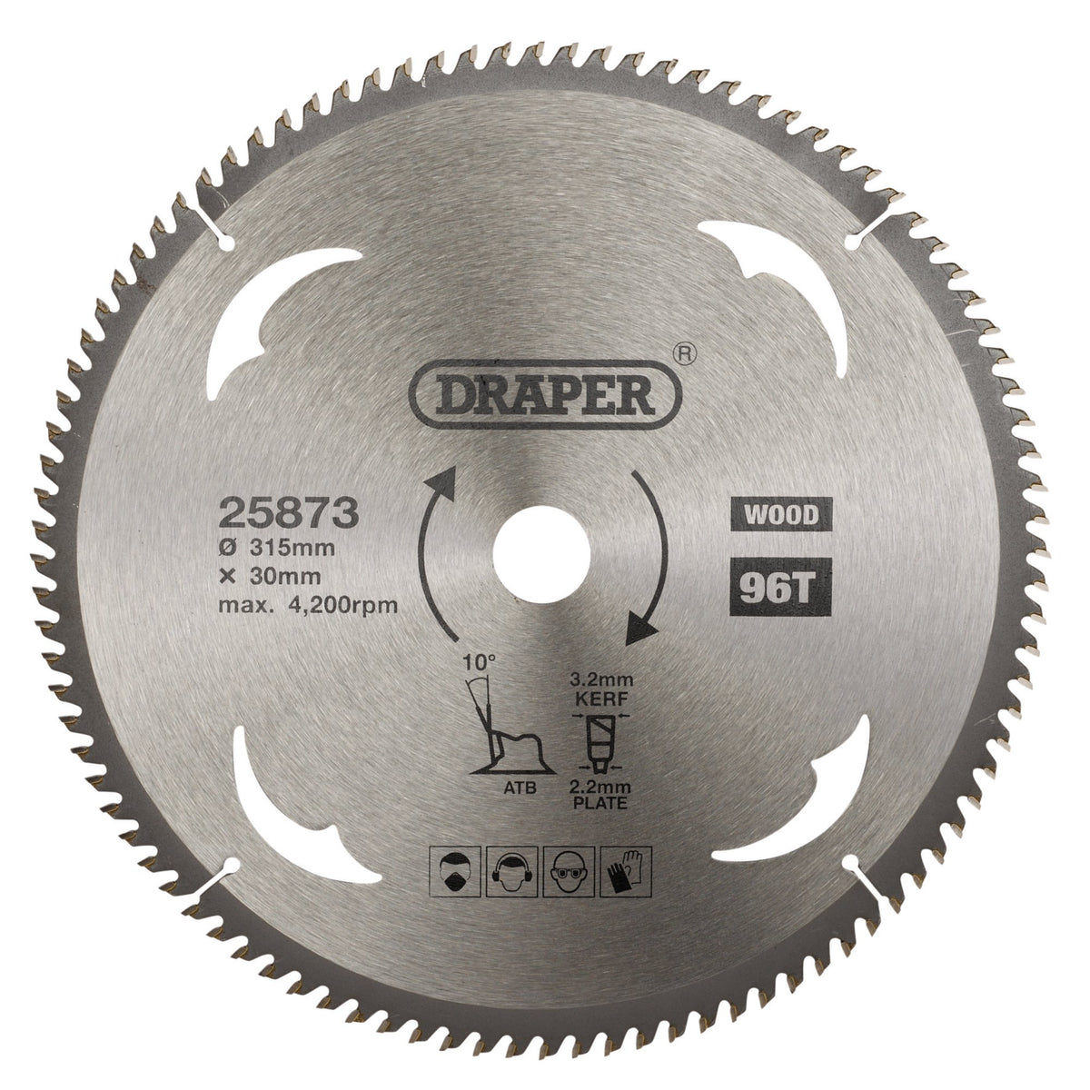 TCT Circular Saw Blade for Wood, 315 x 30mm, 96T: Model No. SBW20